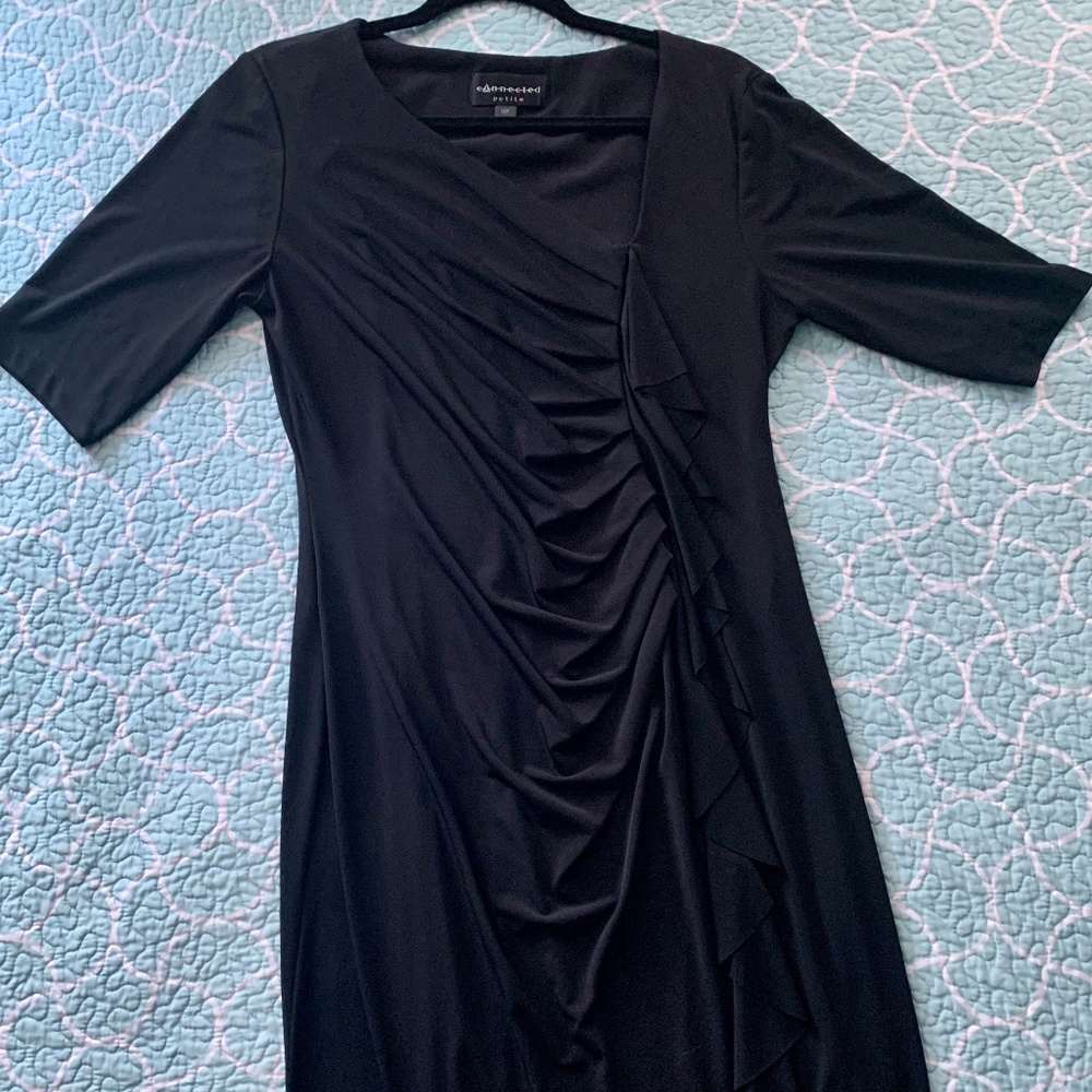 Connected Petite Black Dress